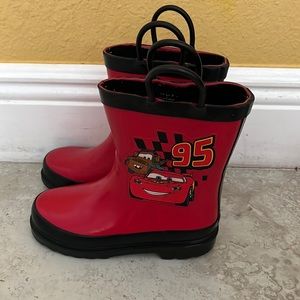 Dismay cars rain boots